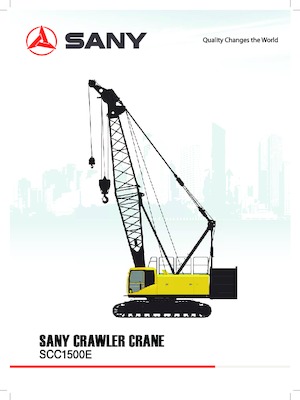 Gru cingolate - braccio a traliccio Sany SCC1500E