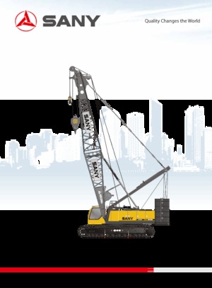 Gru cingolate - braccio a traliccio Sany SCC1800