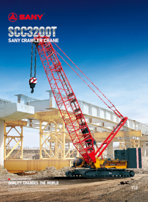 Gru cingolate - braccio a traliccio Sany SCC3200T