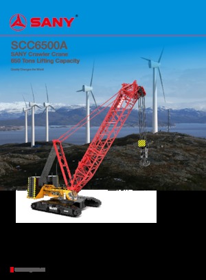 Gru cingolate - braccio a traliccio Sany SCC6500A