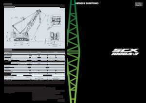 Gru cingolate - braccio a traliccio Hitachi Sumitomo SCX1000A-3