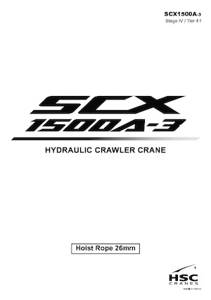 Gru cingolate - braccio a traliccio Hitachi Sumitomo SCX1500A-3