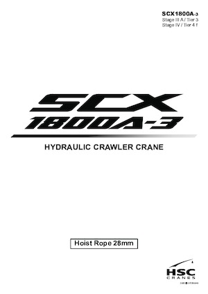 Gru cingolate - braccio a traliccio Hitachi Sumitomo SCX1800A-3