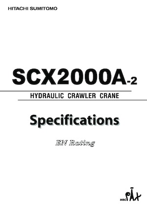 Gru cingolate - braccio a traliccio Hitachi Sumitomo SCX2000A-2