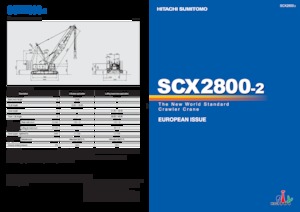 Gru cingolate - braccio a traliccio Hitachi Sumitomo SCX2800-2