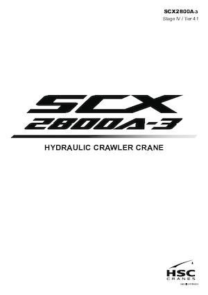 Gru cingolate - braccio a traliccio Hitachi Sumitomo SCX2800A-3