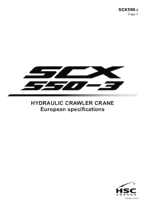 Gru cingolate - braccio a traliccio Hitachi Sumitomo SCX550-3