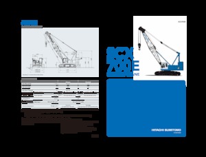 Gru cingolate - braccio a traliccio Hitachi Sumitomo SCX700E