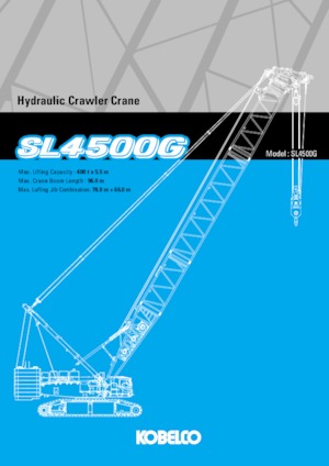 Gru cingolate - braccio a traliccio Kobelco SL4500G