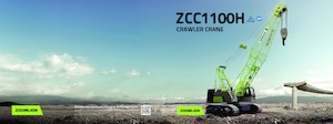 Gru cingolate - braccio a traliccio Zoomlion ZCC1100H