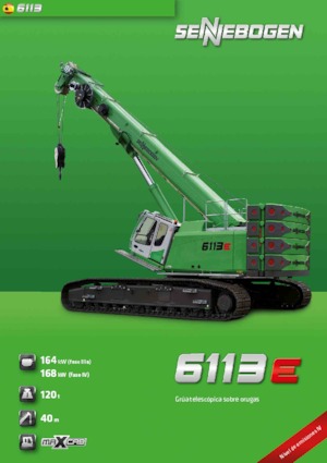 Gru cingolate - braccio telescopico Sennebogen 6113 R