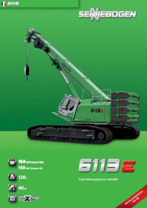 Gru cingolate - braccio telescopico Sennebogen 6113 R