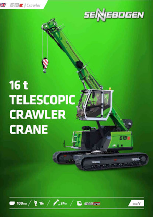 Gru cingolate - braccio telescopico Sennebogen 613E