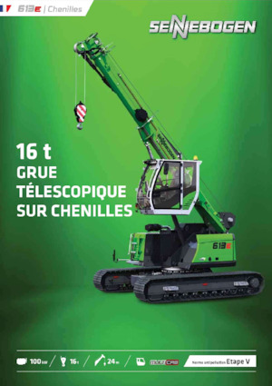Gru cingolate - braccio telescopico Sennebogen 613E