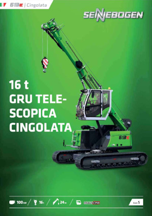 Gru cingolate - braccio telescopico Sennebogen 613E