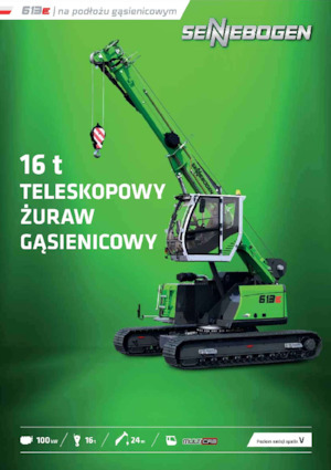 Gru cingolate - braccio telescopico Sennebogen 613E