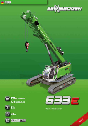 Gru cingolate - braccio telescopico Sennebogen 633E