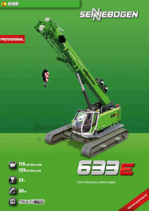 Gru cingolate - braccio telescopico Sennebogen 633E