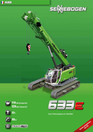 Gru cingolate - braccio telescopico Sennebogen 633E