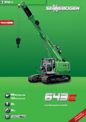 Gru cingolate - braccio telescopico Sennebogen 643 R