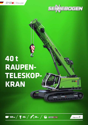 Gru cingolate - braccio telescopico Sennebogen 643E
