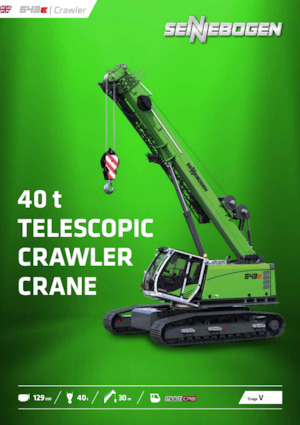 Gru cingolate - braccio telescopico Sennebogen 643E