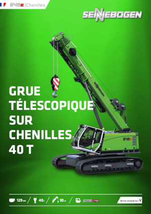 Gru cingolate - braccio telescopico Sennebogen 643E