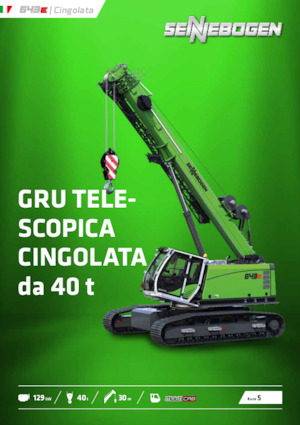 Gru cingolate - braccio telescopico Sennebogen 643E