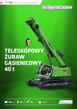 Gru cingolate - braccio telescopico Sennebogen 643E