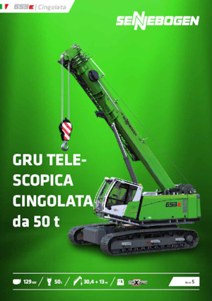 Gru cingolate - braccio telescopico Sennebogen 653E