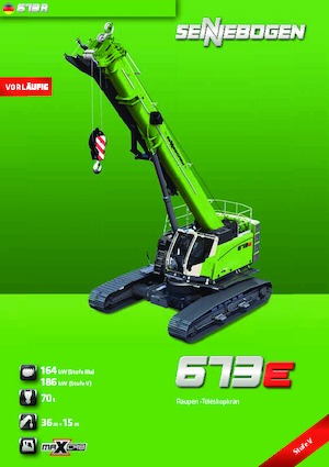 Gru cingolate - braccio telescopico Sennebogen 673 R