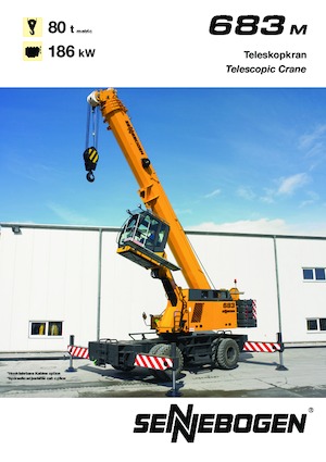 Gru cingolate - braccio telescopico Sennebogen 683 R