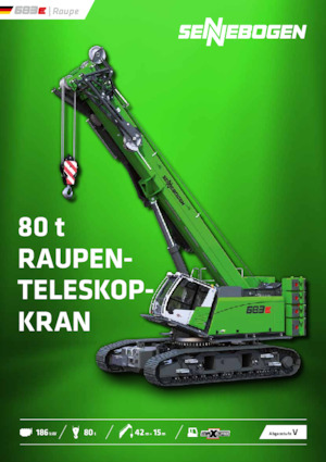 Gru cingolate - braccio telescopico Sennebogen 683E