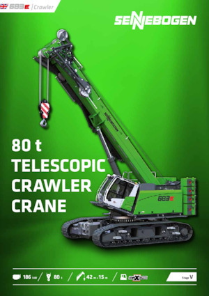 Gru cingolate - braccio telescopico Sennebogen 683E