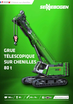 Gru cingolate - braccio telescopico Sennebogen 683E