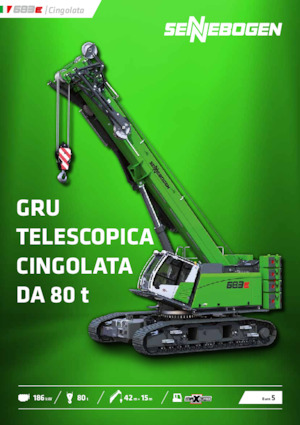 Gru cingolate - braccio telescopico Sennebogen 683E