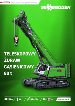 Gru cingolate - braccio telescopico Sennebogen 683E
