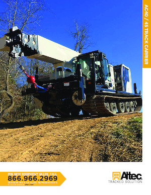 Gru cingolate - braccio telescopico Altec AC45-127S-TC