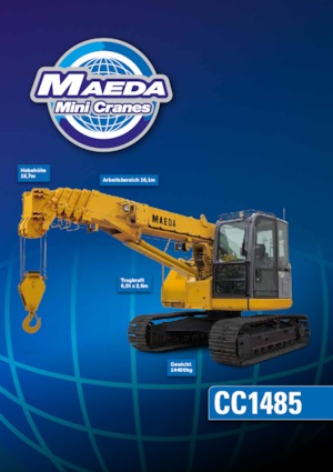 Gru cingolate - braccio telescopico Maeda CC 1485