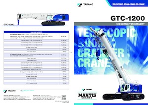 Gru cingolate - braccio telescopico Tadano GTC-1200