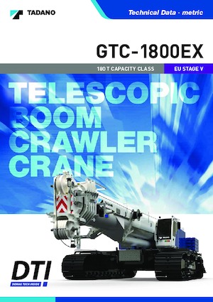 Gru cingolate - braccio telescopico Tadano GTC-2000