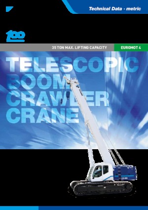 Gru cingolate - braccio telescopico Tadano GTC-350