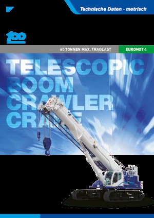 Gru cingolate - braccio telescopico Tadano GTC-600