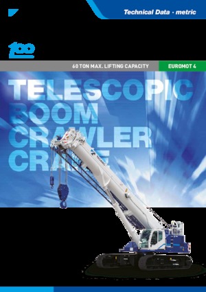 Gru cingolate - braccio telescopico Tadano GTC-600