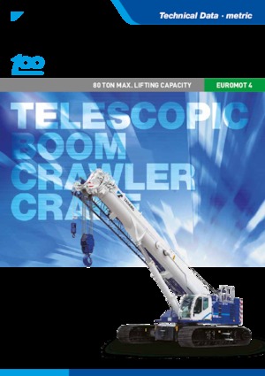 Gru cingolate - braccio telescopico Tadano GTC-800