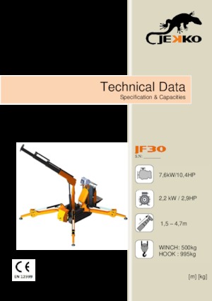 Gru cingolate - braccio telescopico Jekko JF30