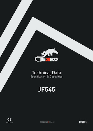 Gru cingolate - braccio telescopico Jekko JF545 V-MAX