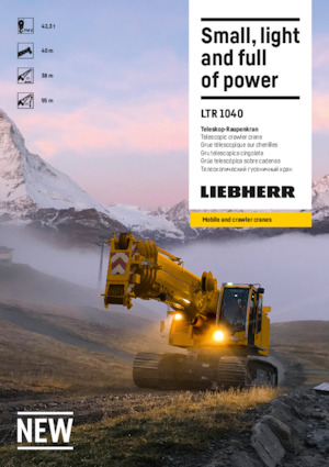 Gru cingolate - braccio telescopico Liebherr LTR 1040