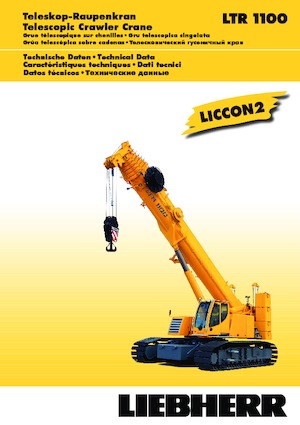 Gru cingolate - braccio telescopico Liebherr LTR 1100