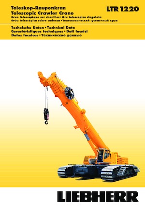 Gru cingolate - braccio telescopico Liebherr LTR 1220